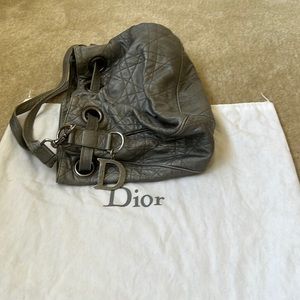 Christian Dior lambskin duffle handbag
